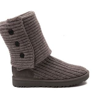 Grey knit Ugg boots